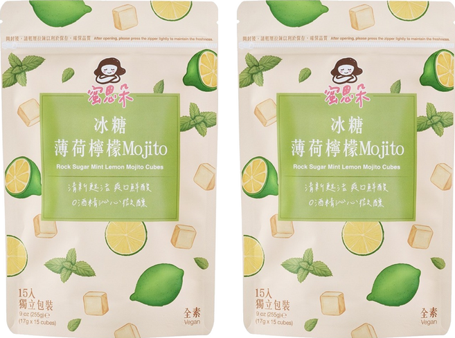 蜜思朵 NEW!冰糖薄荷檸檬Mojito茶, 15顆, 17g, 2袋