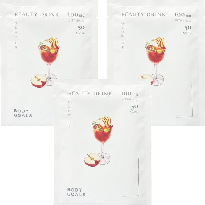 BODY GOALS 維C輕媄亮妍飲 蘋香紅茶, 24g, 3個