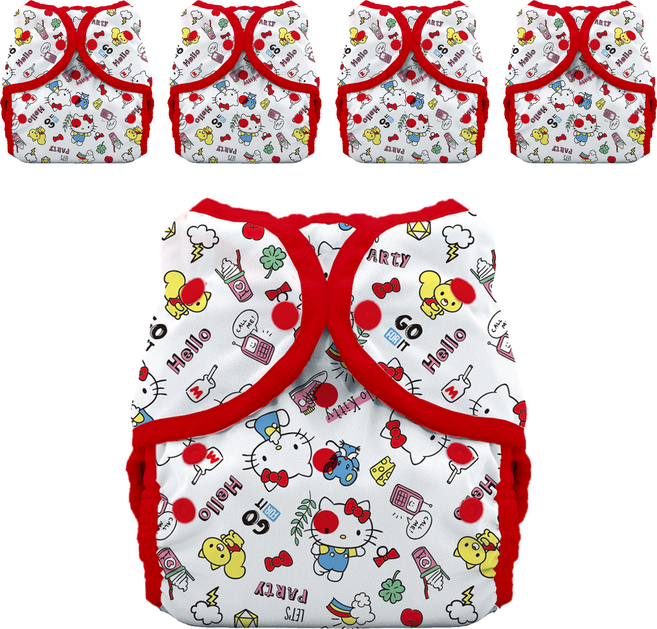 THiRSTiES 游泳尿布 SANRIO聯名款 Hello Kitty My Friends, M, 5件