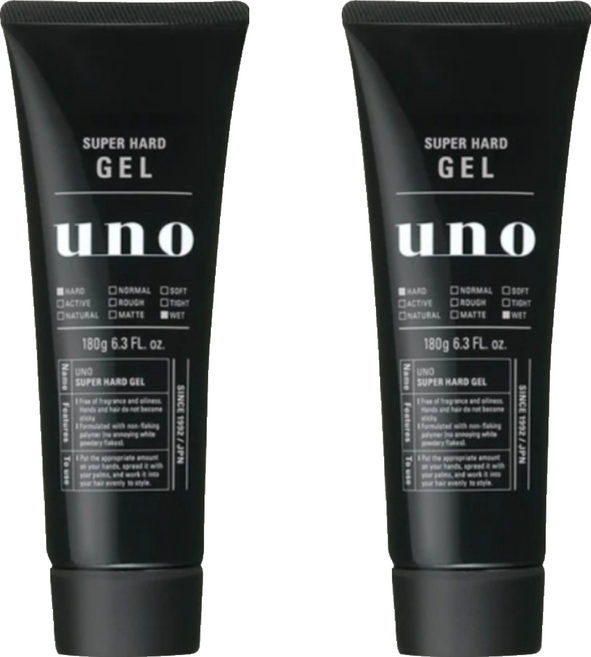 uno 強硬作風定型膠, 180g, 2個