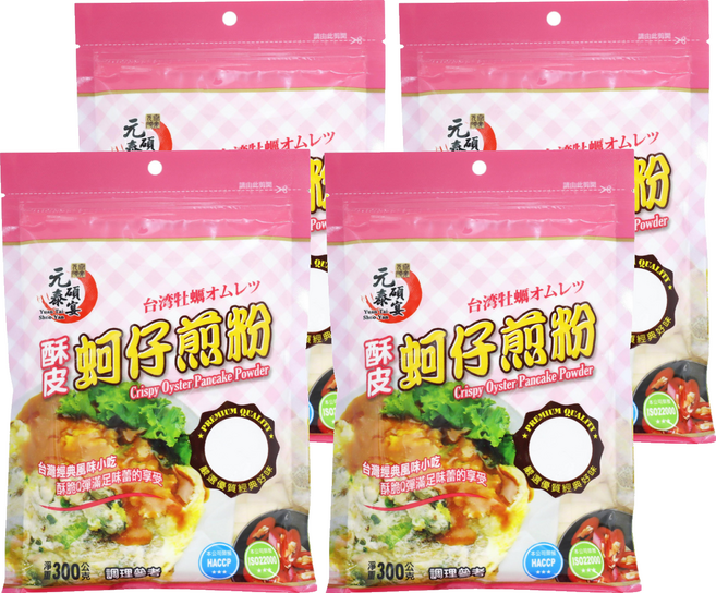 元泰碩宴 酥皮蚵仔煎粉, 300g, 4包
