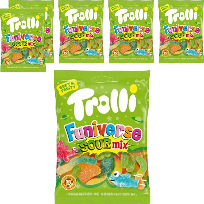 Trolli 多利軟糖 總匯爆酸味, 100g, 6個