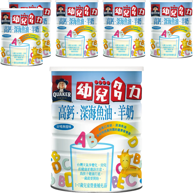QUAKER 桂格 幼兒多力羊奶 1~7歲, 1.35kg, 6罐