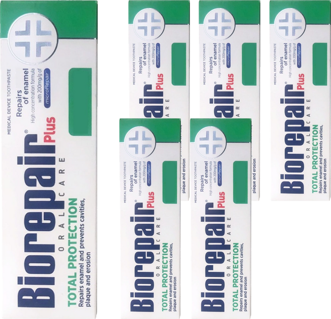Biorepair 貝利達 全效加強型牙膏 平行輸入 款式隨機, 6個, 75ml
