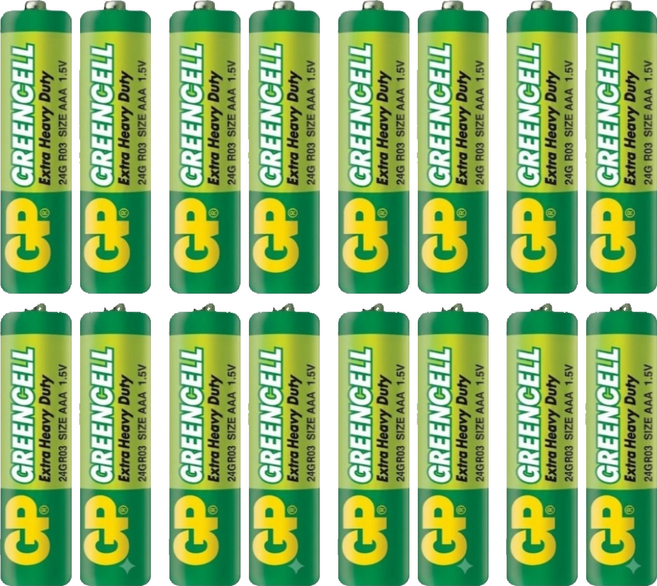 GP Batteries 超霸 4號綠能特級碳鋅電池, 4套, 4個裝