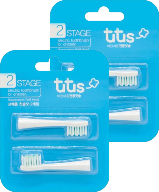 aguard tutus 兔兔刷頭 薄荷 4歲以上 2入, 1H1C-004-01, 2組