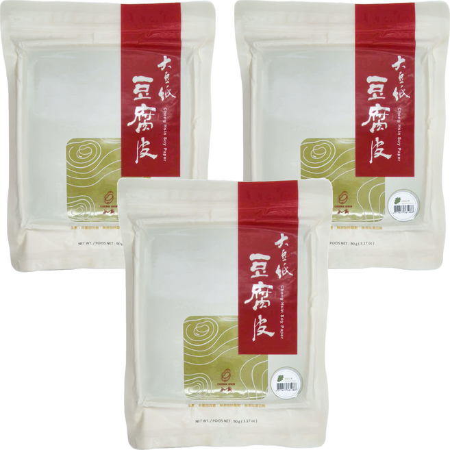 CHENG HSIN 承新 大豆紙豆腐皮, 90g, 3包