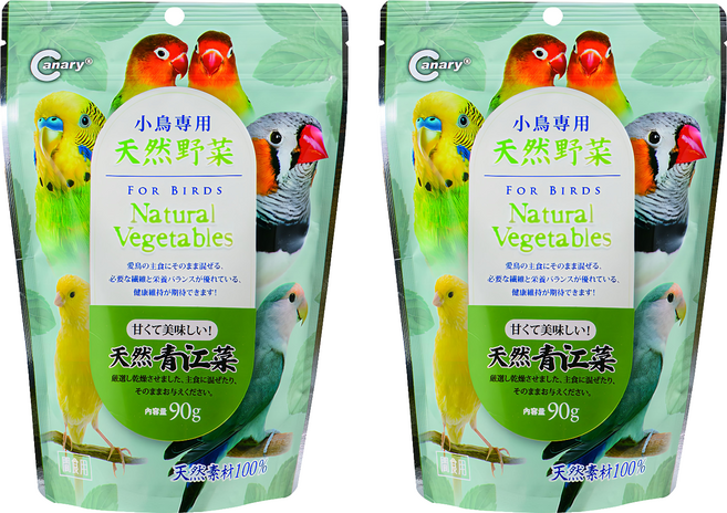 canary 田園舒食鳥用 青江菜 b-s764, 90g, 2入