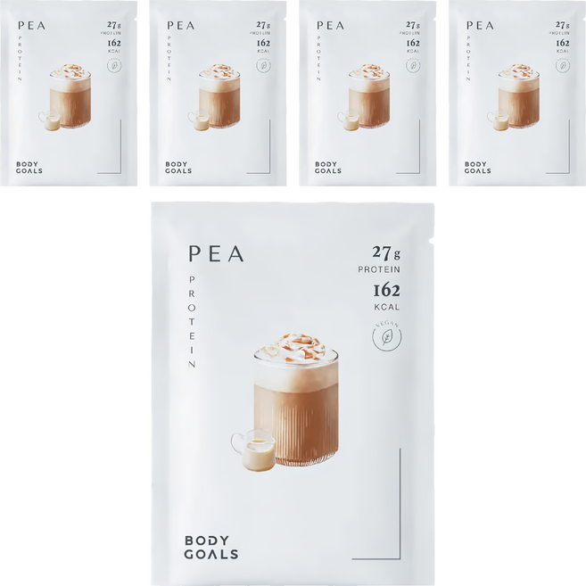 BODY GOALS 全素多效豌豆蛋白飲Pro 隨手包 馥郁奶茶, 5個, 40g