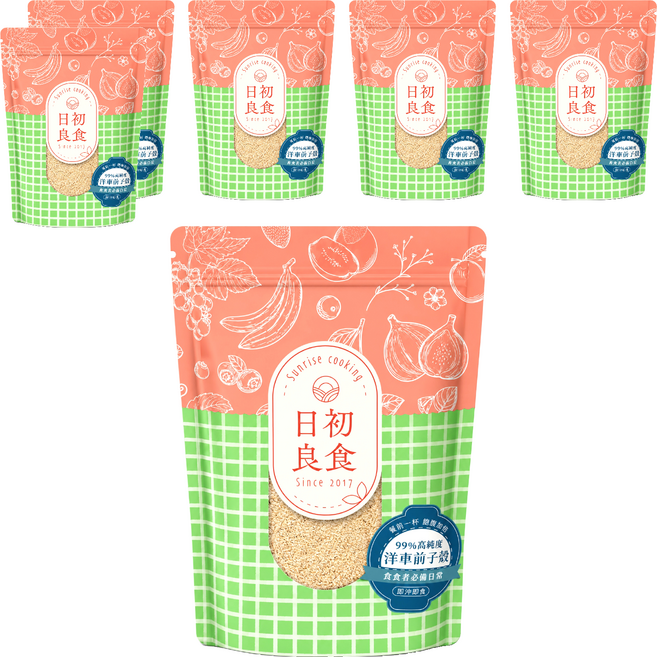 SUNRISE COOKING 日初良食 洋車前子殼, 200g, 6個