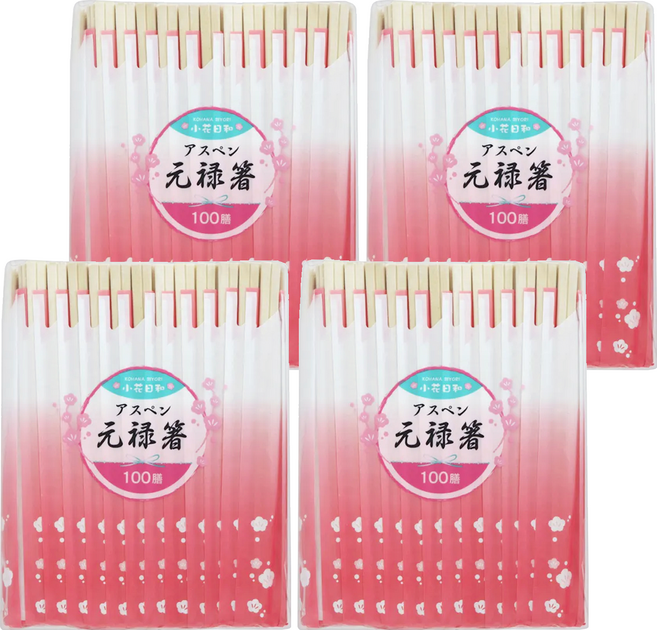 Daiwa Bussan 大和物產 一次性櫻花套竹筷, 100雙, 4袋