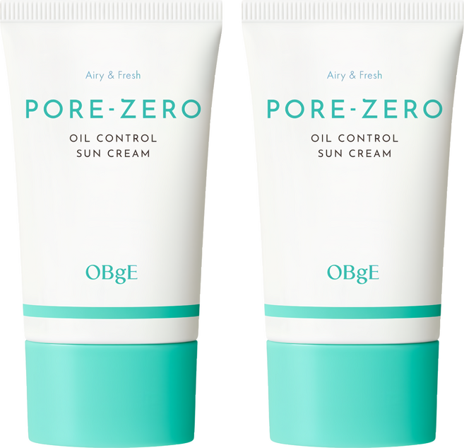 OBgE 台灣公司貨 控油清爽防曬乳, 2個, 50ml