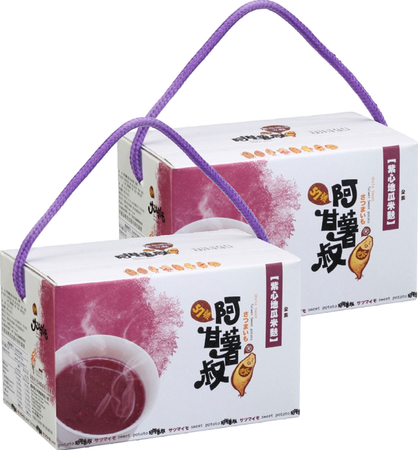 Uncle Sweet 阿甘薯叔 紫心地瓜米麩, 2個, 300g