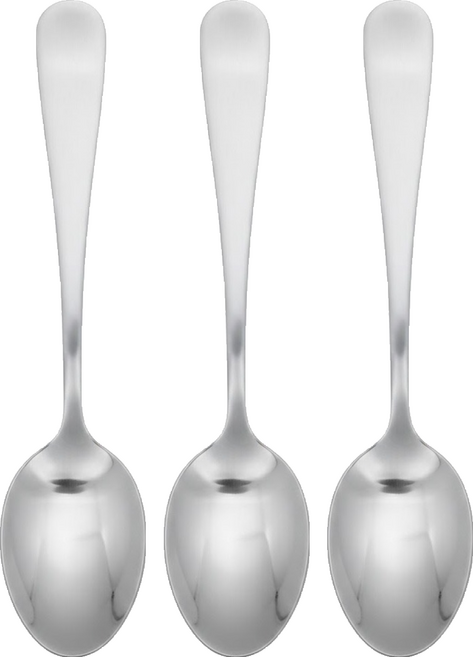 Kiyodo 不鏽鋼小餐匙, 銀色, 3支