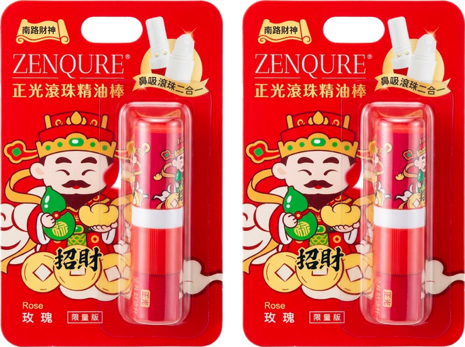 正光 滾珠精油棒 玫瑰, 2個, 2ml