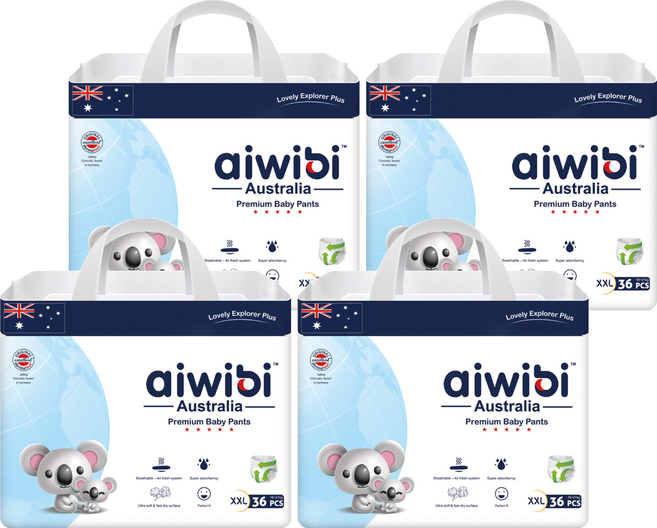 aiwibi 愛薇彼 森語棉褲型紙尿褲 16~21kg, 144片, XXL
