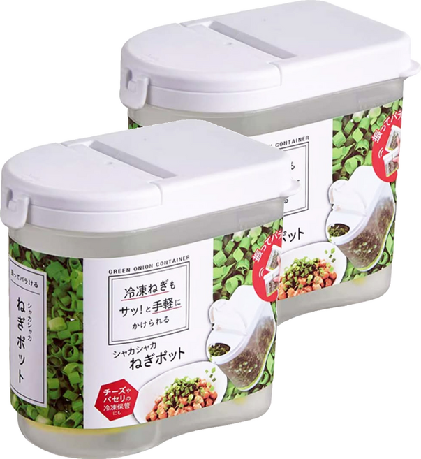 日系冷凍蔥花保鮮盒, 1入, 2個