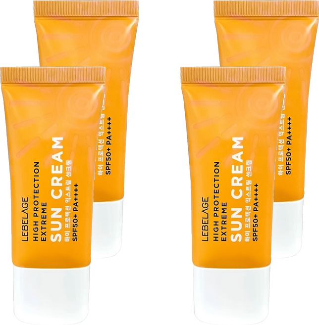 LEBELAGE 蕾浿雷 輕透保濕防曬乳SPF50+ PA++++, 4件, 30ml