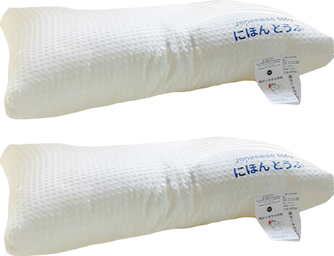 KOLKO 針織棉立方枕芯 A0056-3, 白色, 2個
