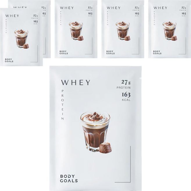 BODY GOALS 多效乳清蛋白飲Pro 隨手包 法式可可, 6個, 40g