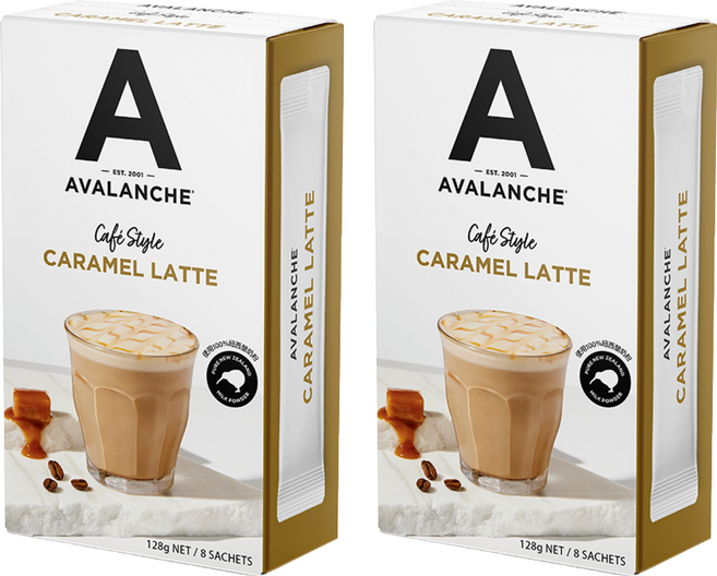 AVALANCHE 焦糖風味拿鐵即溶咖啡, 16g, 2個, 8個裝