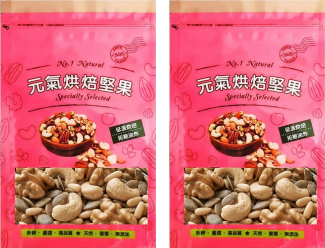 Vitality life 品鮮生活 松子純素寶綜合堅果 大包, 600g, 2個