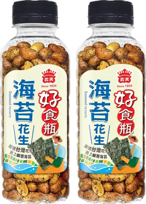 義美 海苔花生, 230g, 2個