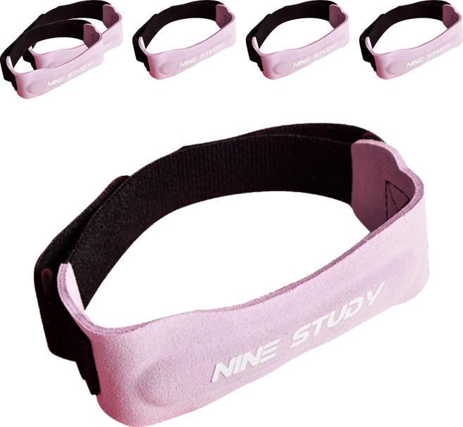 NINE STUDY OMG 牛皮護膝髕骨帶/保護帶, 元氣粉, 6個