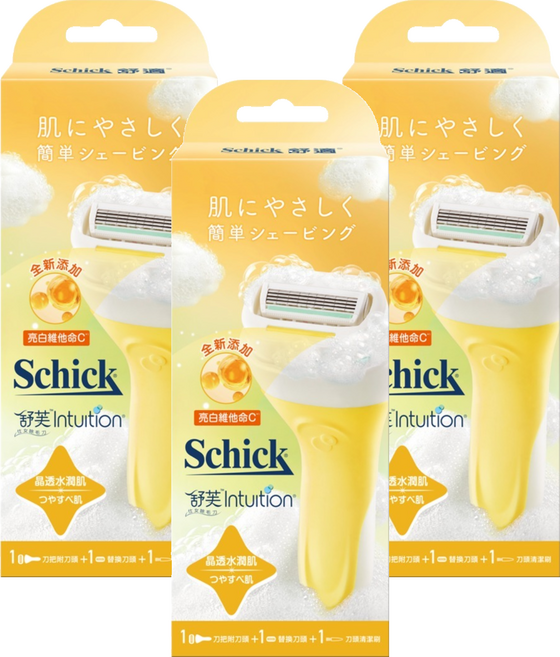 Schick 舒適牌 舒芙仕女除毛刀 晶透煥亮 刀把 + 刀片 2個, 3個, 1個裝