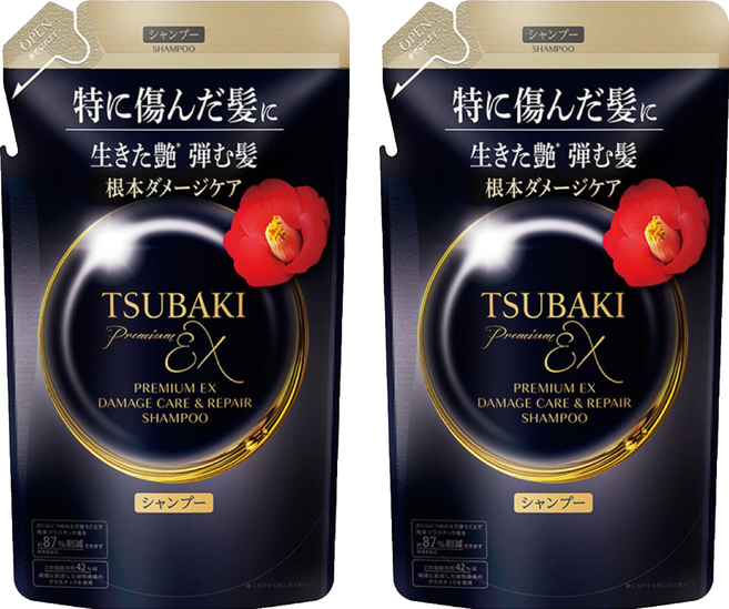 TSUBAKI 思波綺 公司貨 髮研修護洗髮乳 EX 補充包, 2件, 300ml