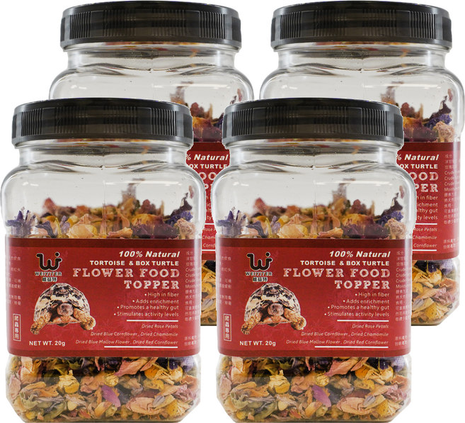 WEIYITER 維益特 陸龜天然花卉食物, 20g, 4罐