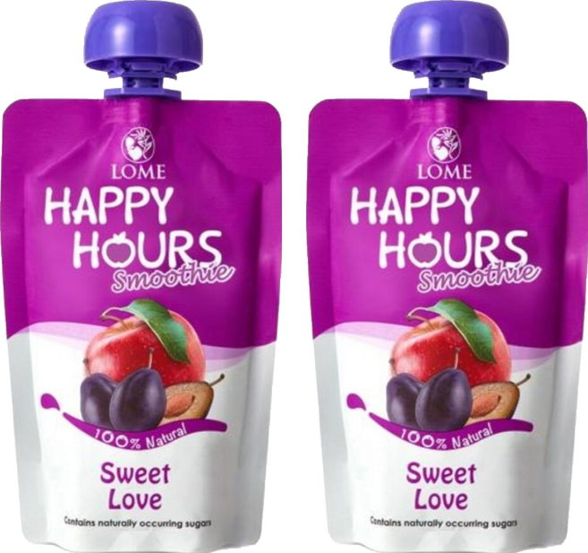 HAPPY HOURS 生機纖果飲 蘋果 + 洋棗, 100g, 2個