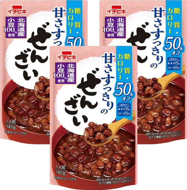 ICHIBIKI 一引 日本北海道紅豆湯, 140g, 3個