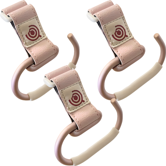 翔駿親子 新款質感鋁製掛鉤, 粉色, 3個