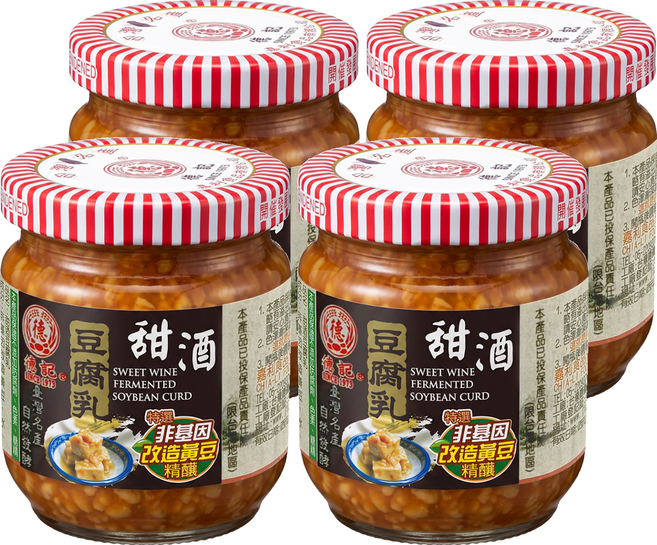 德記 甜酒豆腐乳, 200g, 4個