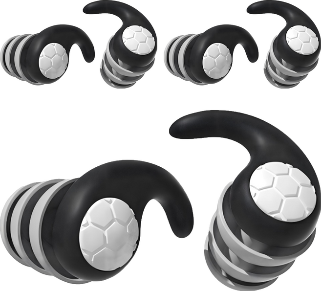 隔音防噪耳塞 黑色, 3個, 1雙