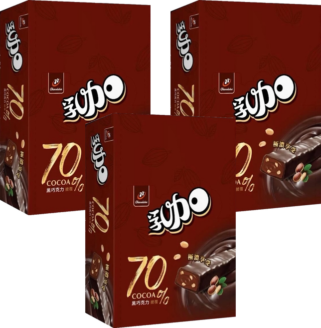 77 乳加 70%極濃黑巧, 672g, 3個
