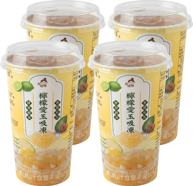 烏嬤嬤 檸檬愛玉吸凍, 255g, 4個
