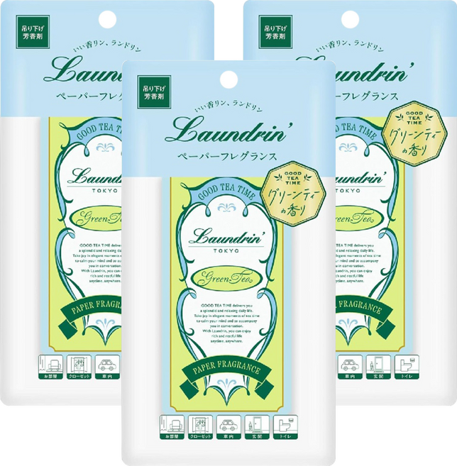 Laundrin' 朗德林 Good Tea Time香氛片, 20g, 3個, 綠茶