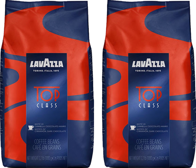 LAVAZZA TOP CLASS 阿拉比卡咖啡豆, 1kg, 2包