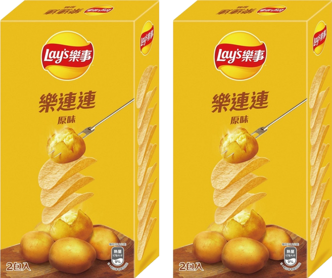 Lay's 樂事 經濟包原味洋芋片, 166g, 2個