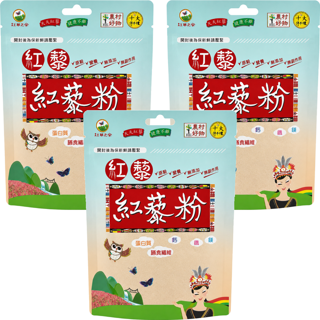 紅藜之家 紅藜粉, 180g, 3個