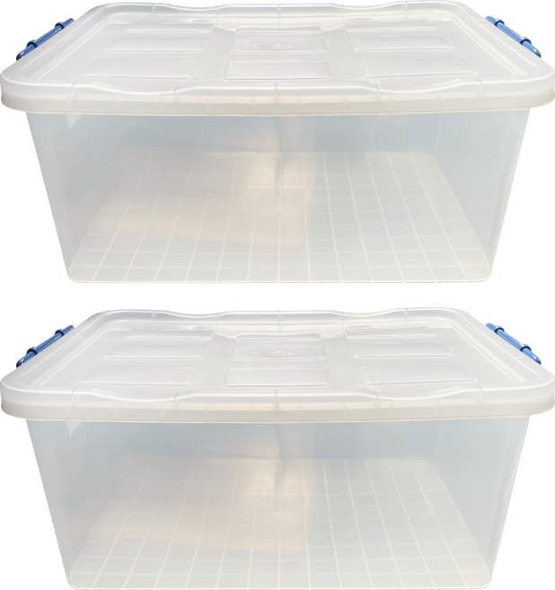 豐裕 萬用箱 1號, 透明色, 2個