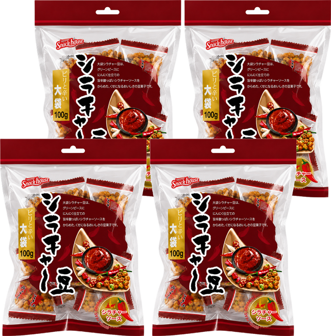 Snackhouse 泰式是拉差風味青豆, 100g, 4個