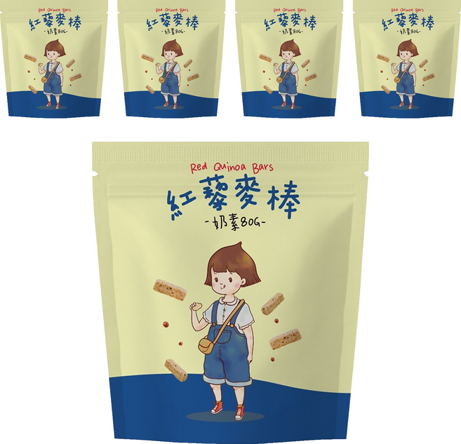CHILL 愛吃 紅藜麥棒, 80g, 5個