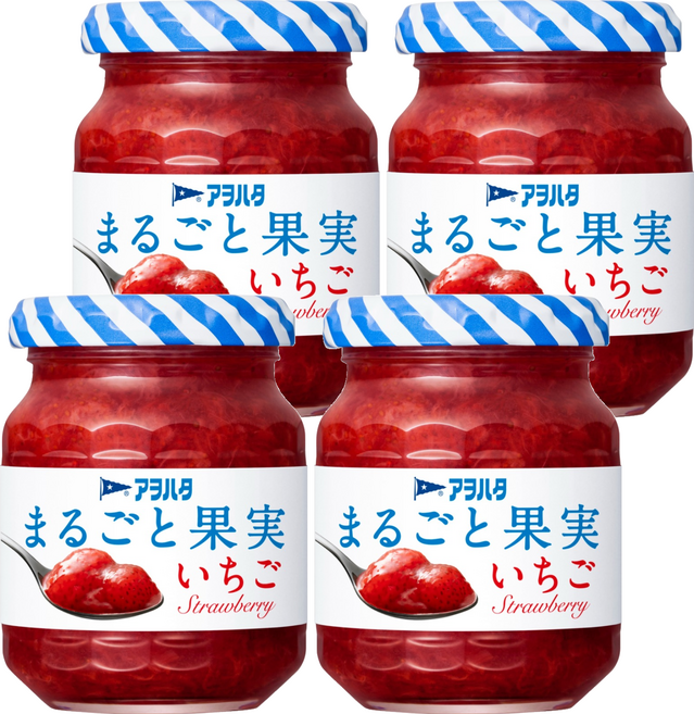 Aohata 草莓果醬 無蔗糖, 125g, 4罐