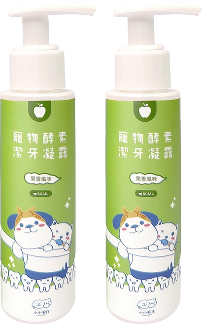 Little poppet 小小毛孩 寵物酵素潔牙凝露, 80ml, 2瓶