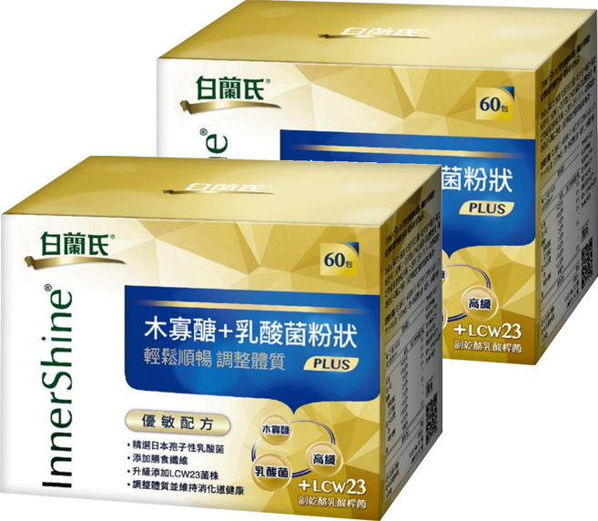 BRAND'S 白蘭氏 木寡醣+乳酸菌粉狀Plus益生菌, 3.7g, 2盒, 60包
