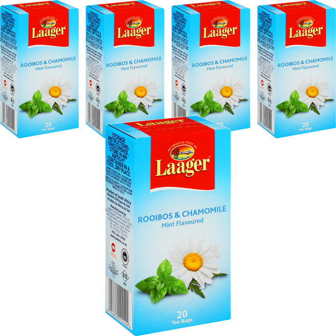 Laager 洋甘菊國寶茶 薄荷風味, 2g, 5套, 20個裝