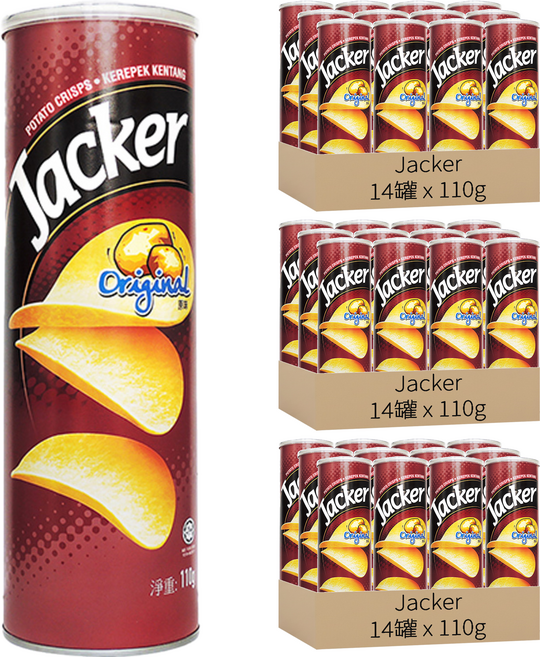 Jacker 洋芋片 原味, 110g, 42罐